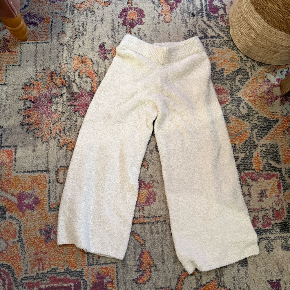 HYFVE Cream Casual Wide-Leg Pants